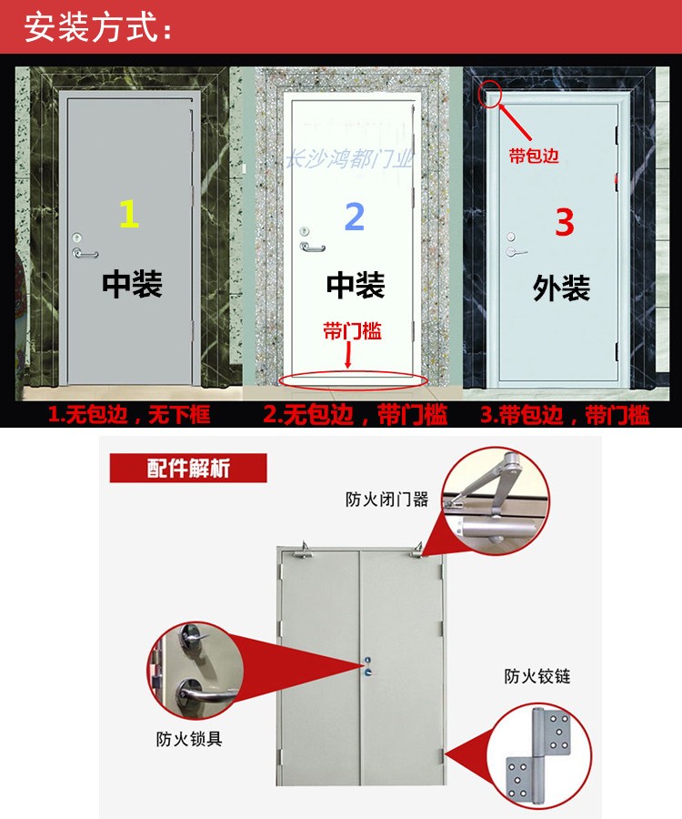 防火门安装方法